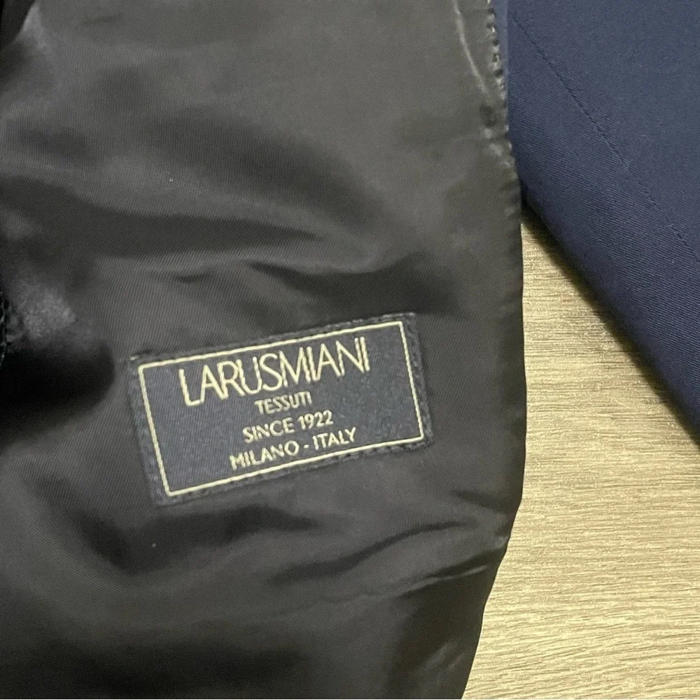 J. Crew Men's Ludlow Slim-fit suit jacket in Italian chino Navy Blue Sz 36R